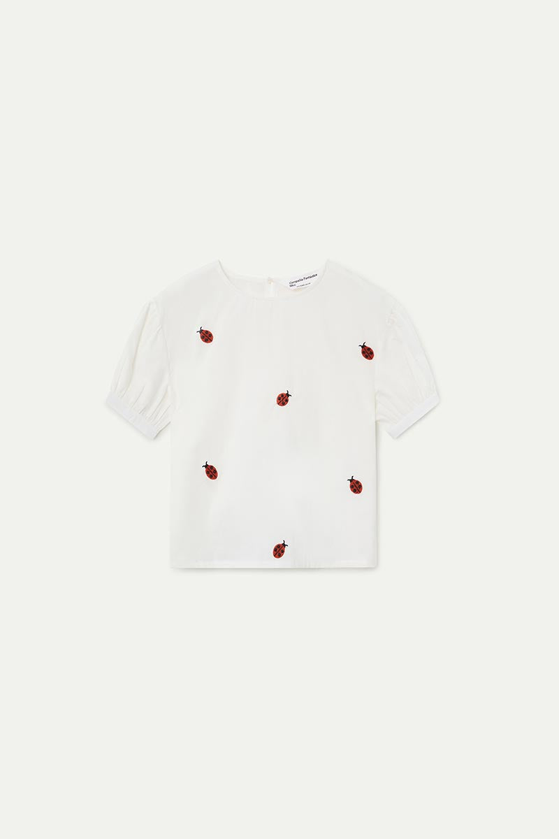 Fantastica White SS Top With Cherries ( Sz 4-12)