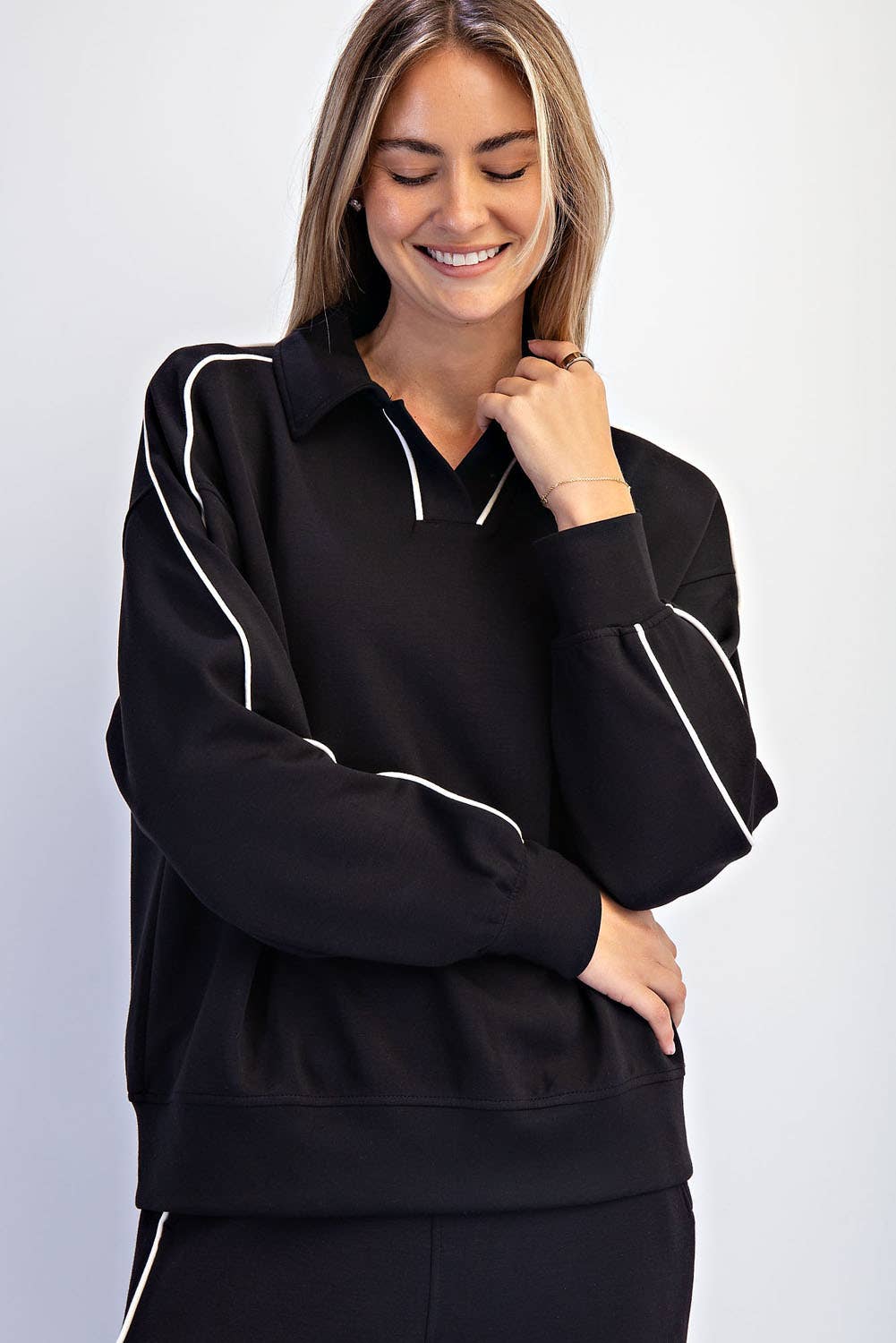 RM Double Piping Scuba Top ( Sz S-L)