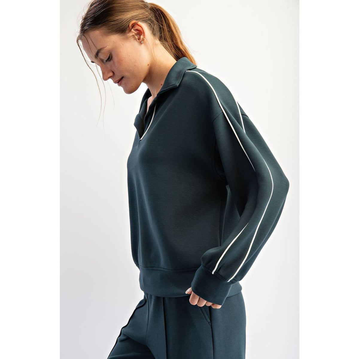 RM Double Piping Scuba Top ( Sz S-L)