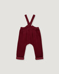 Lillies Dream - The Beetroot Suspender Pants: 9-12m (32 in)