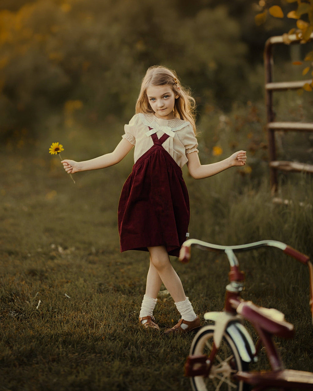 Lillies Dream - The Beetroot Pinafore: 2T (36 in)