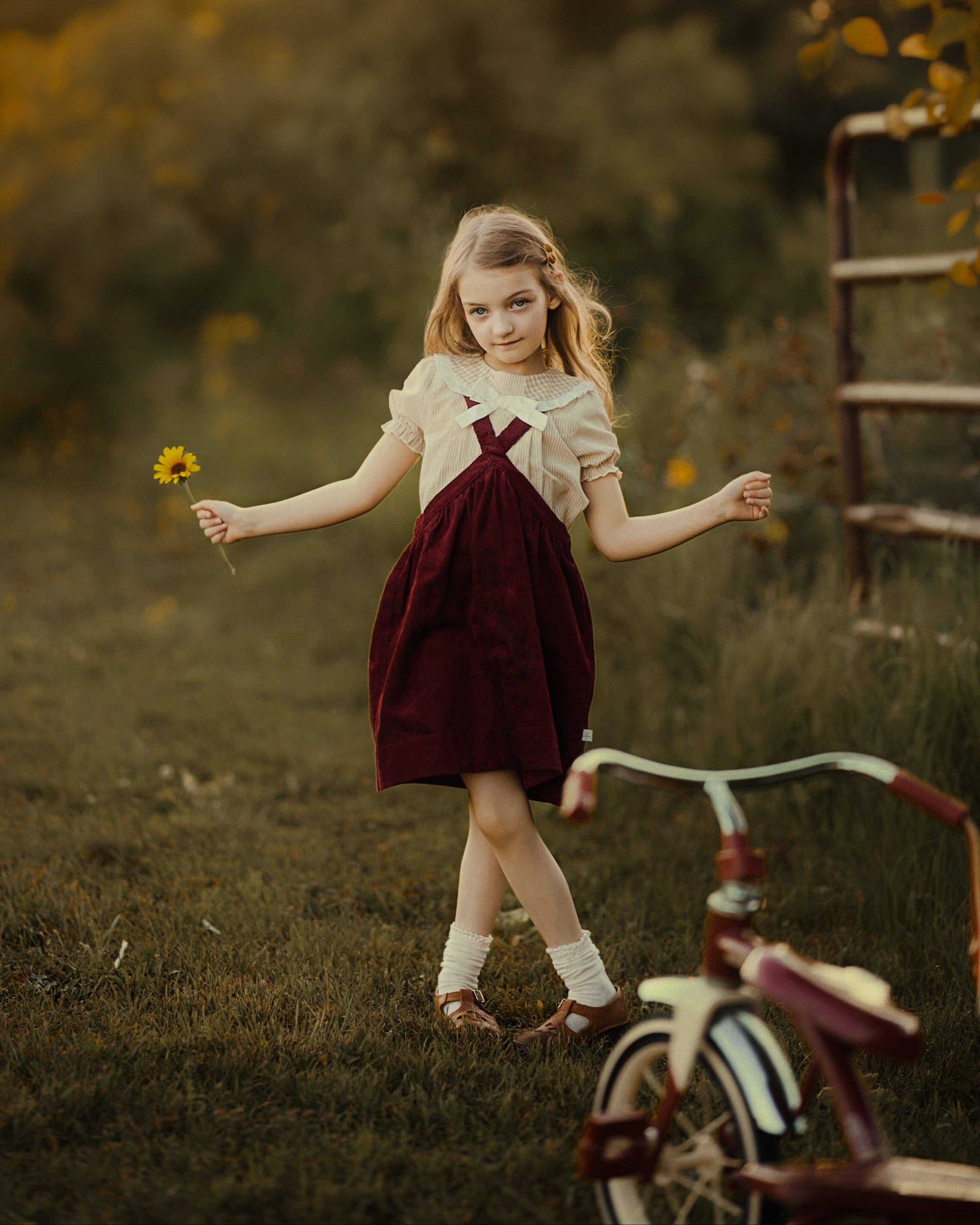 Lillies Dream - The Beetroot Pinafore: 5Y (43 in)