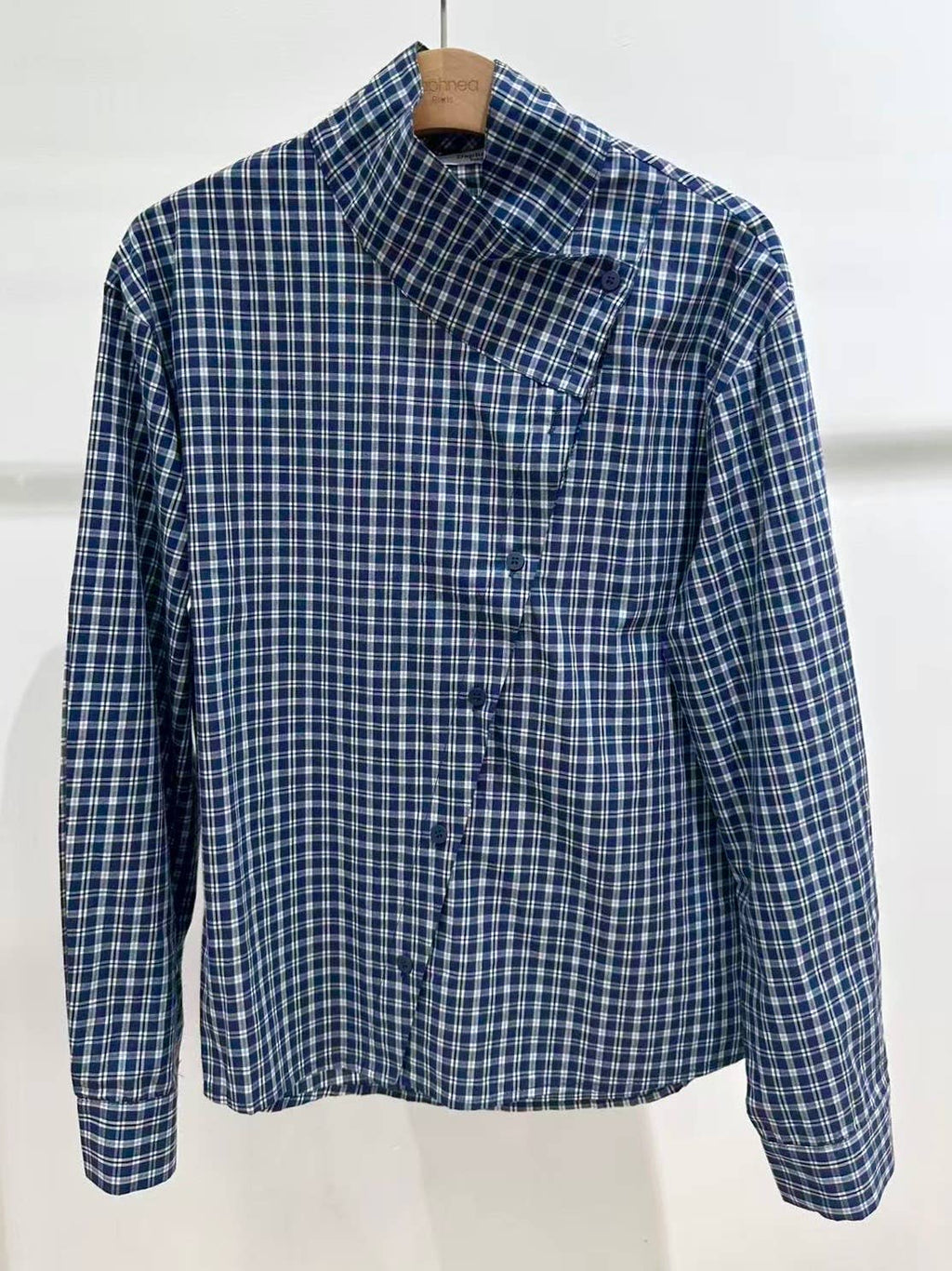 DA Navy Plaid Shirt