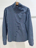 DA Navy Plaid Shirt