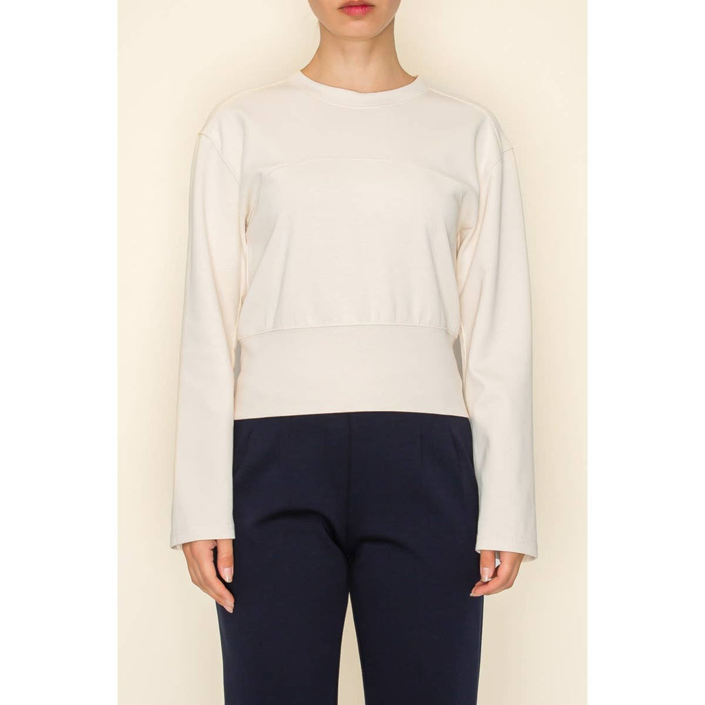 GR Buckle Back Sweat Cream Size L