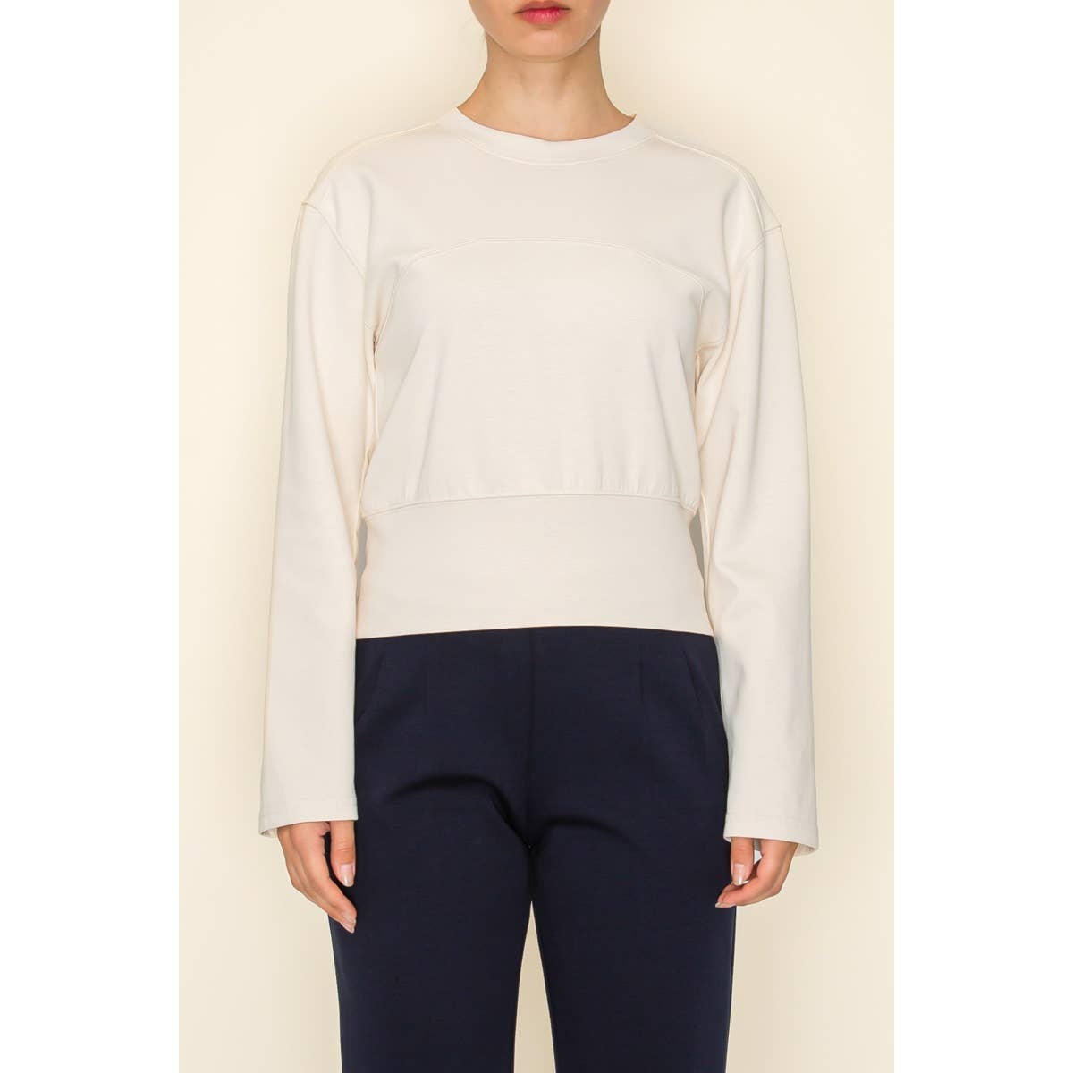 GR Buckle Back Sweat Cream Size L