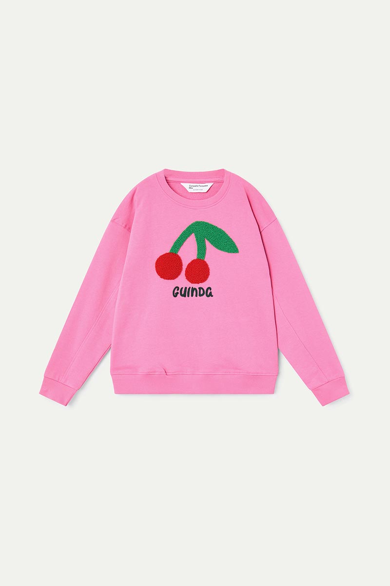 Fantastica Pink Sweatshirt With Cherry Design ( Sz 4-12)