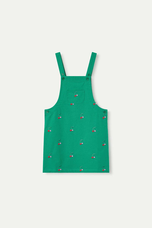 Fantastica Green Dress With Cherries ( Sz 4-12)