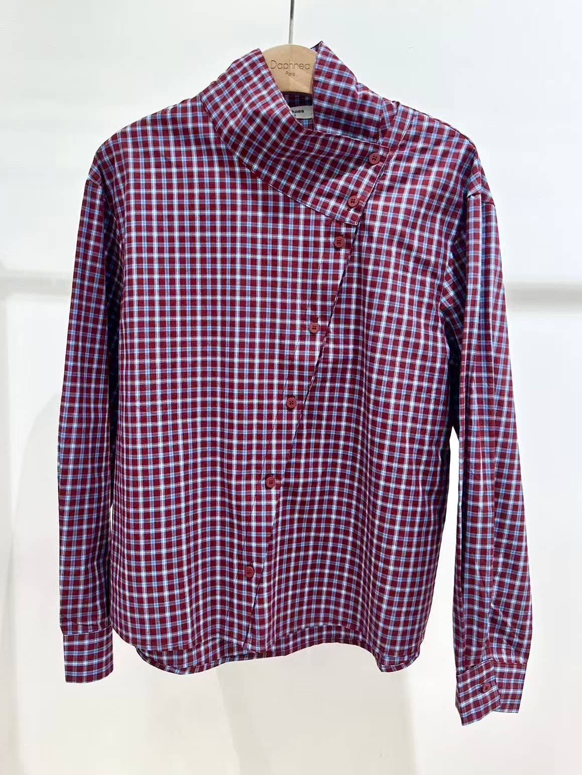 DA Navy Plaid Shirt