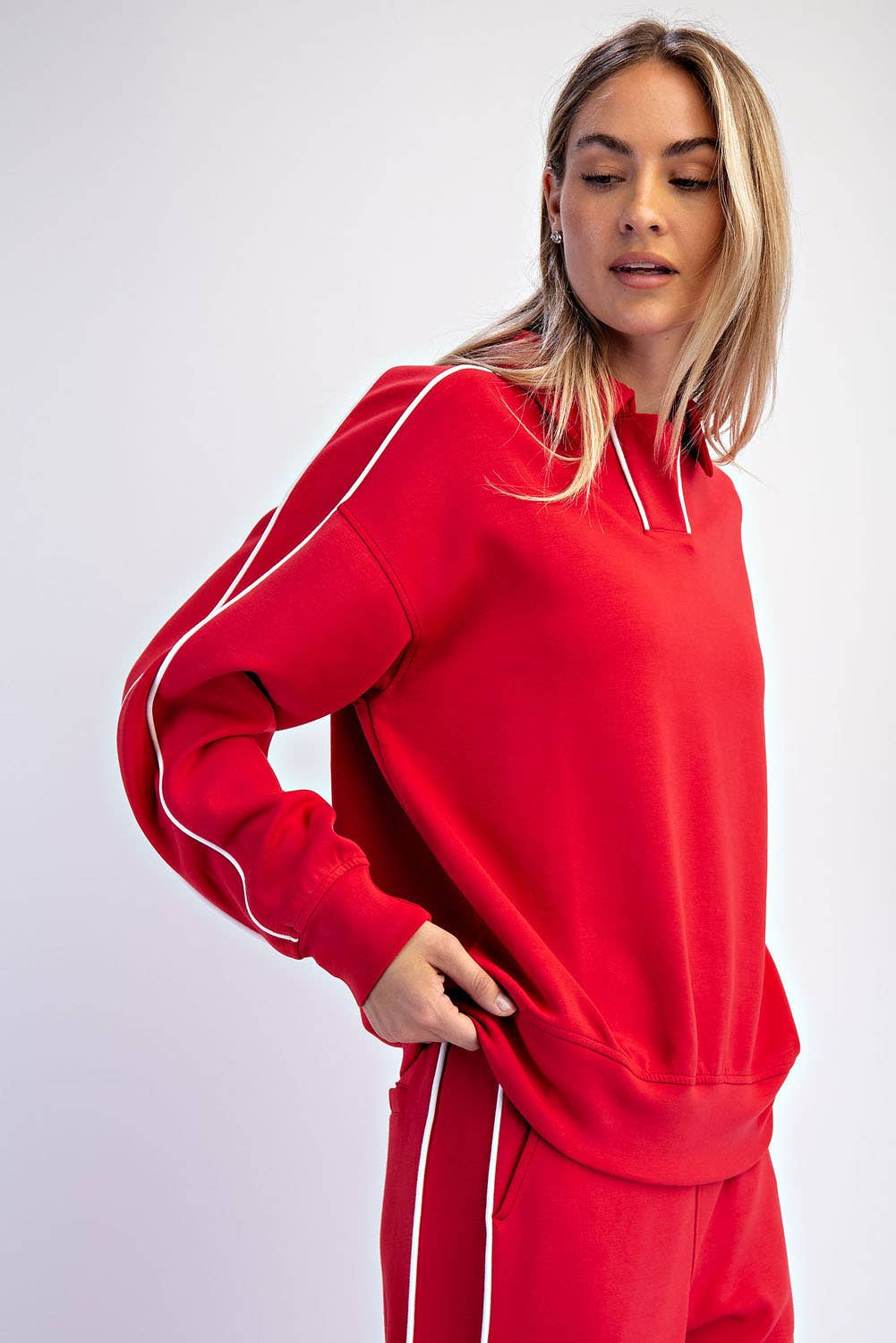 RM Double Piping Scuba Top ( Sz S-L)