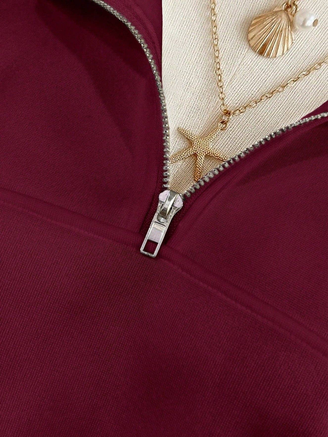 SU Half Zip Pullover Size S Grey
