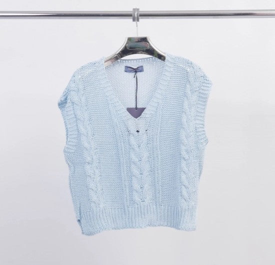 Cecilia Wang Openwork Vest