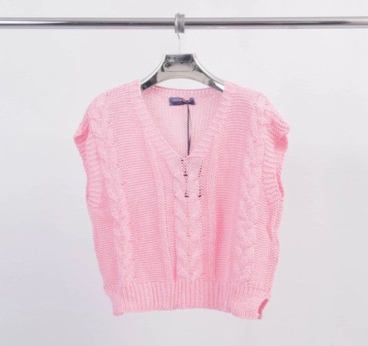 Cecilia Wang Openwork Vest