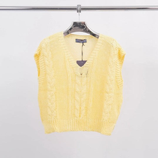 Cecilia Wang Openwork Vest