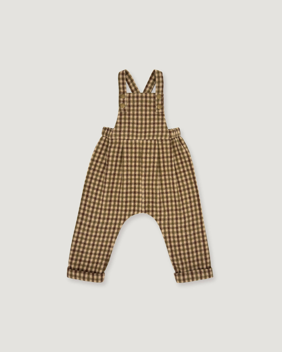 Lillies Dream - The Oak Gingham Overalls: 9-12m (32 in)