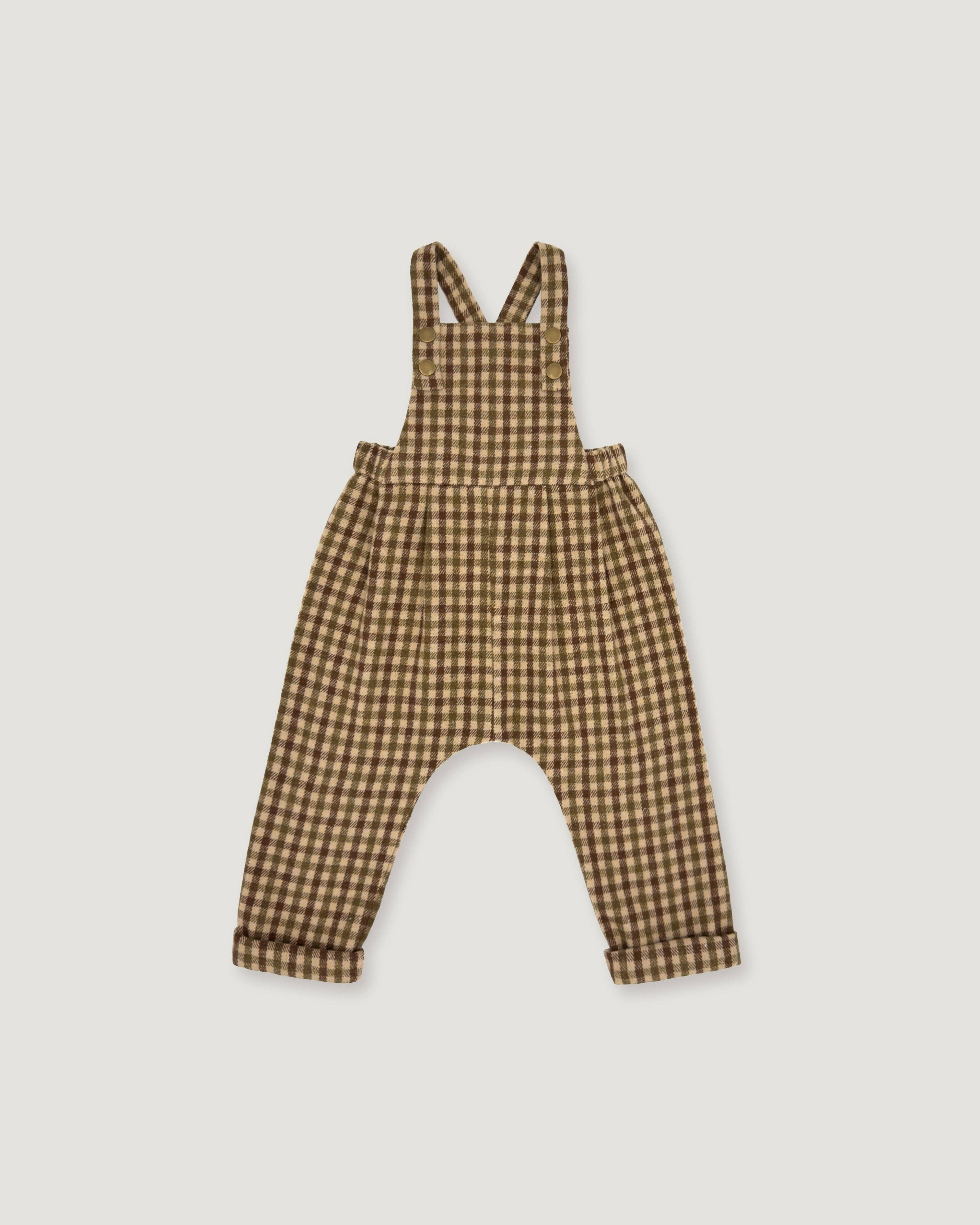 Lillies Dream - The Oak Gingham Overalls: 2T (36 in)