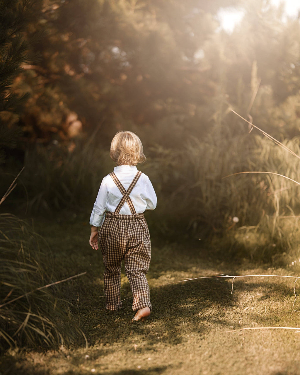 Lillies Dream - The Oak Gingham Overalls: 2T (36 in)