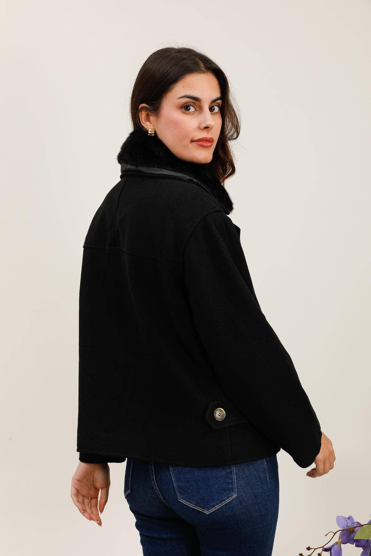 AP Double Breasted Cream Coat ( S-XL)
