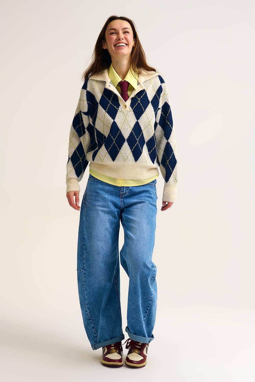 Q2 Argyle Pullover
