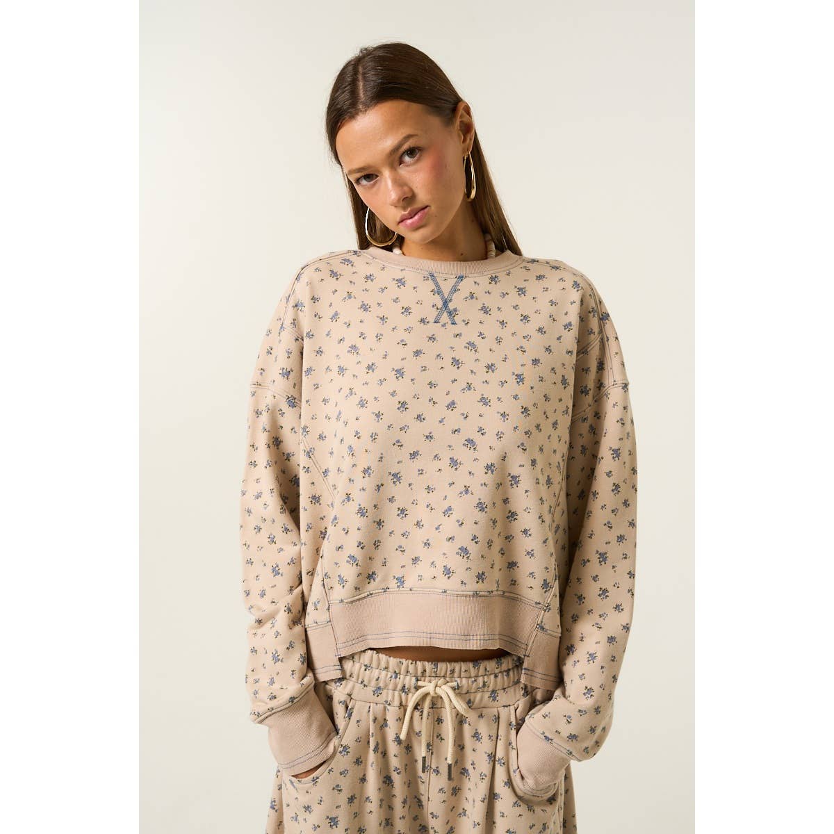 GR Floral Sweatshirt Size M