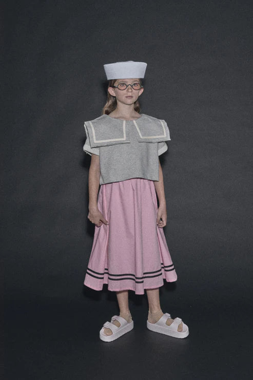 Little Creative Sailor Skirt Pink ( Sz 12-M)